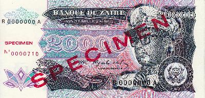 Beschrijving voorzijde: SPECIMEN